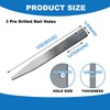 Flat Steel Stakes for Concrete Forms - 12 x 1.4in,
