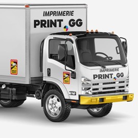 Blind Spot Magnet Sticker France Truck Bus Motorhome Attention Angles Morts Magnet Sticker Truck Bus Caravan (LV)/Truck/Caravan, Pack of 6