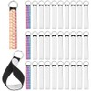Nvanvmm 40 Pcs Sublimation Keychain Blanks Neoprene Wristlet Keychain Holder