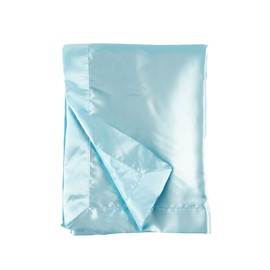 Heavens Cuddles Double Sided Pure Satin Baby Blanket 48"x36" (Seafoam)
