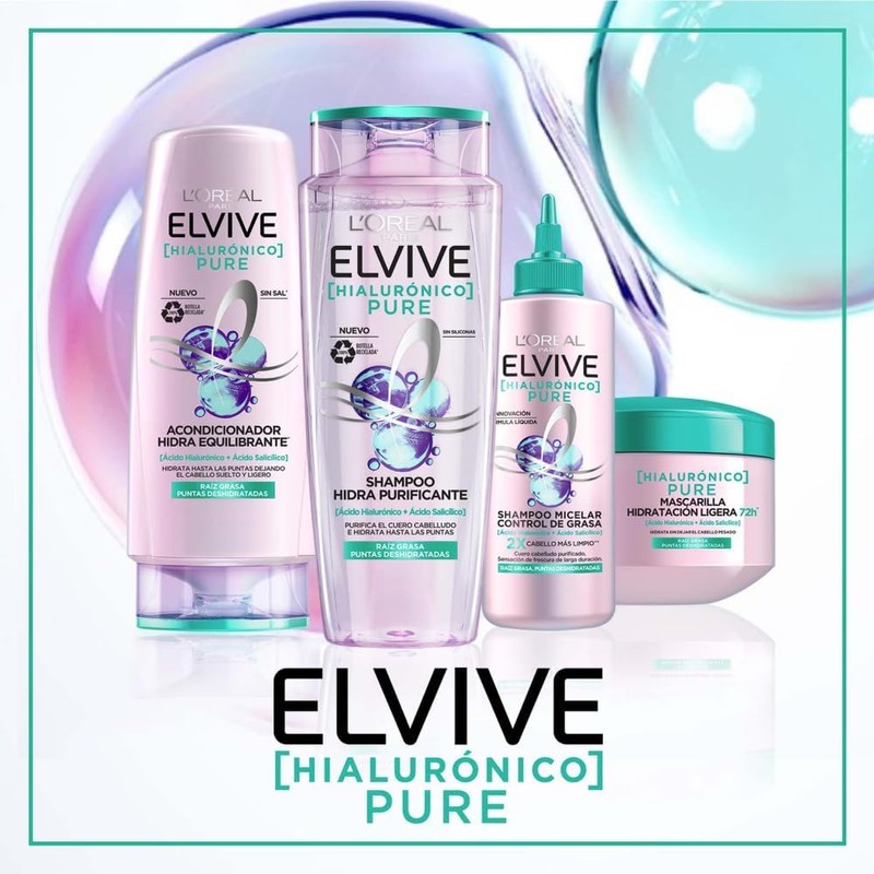 Shampoo Hidra Hilaurónico Elvive L'Oréal Paris 370ml