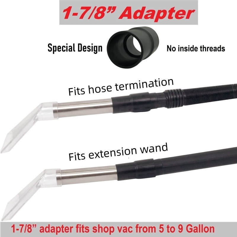 TunaMax Universal Work with All Shop Vacs with 2-1/2" &