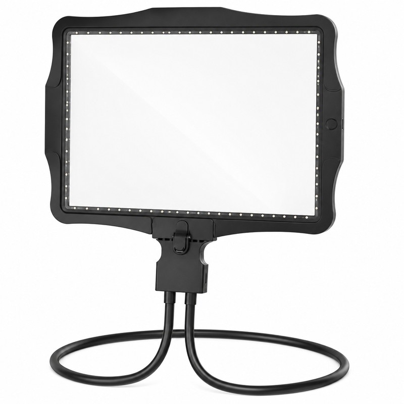 10X Hands-Free Full-Page Magnifying Glass with 50 LED Lights &