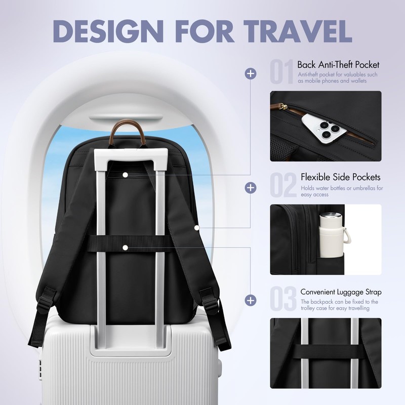 Backpack for Women Work College Travel Laptop Backpacks Multi-Functional Casual