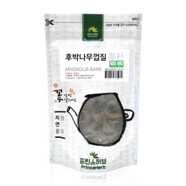 PrinceHerb Medicinal Korean Herb, Magnolia Bark / Houpu 후박나무껍질 Dried Bulk Herbs 4oz