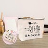 Charging Cable Organizer Bag, All My Charging Stuff Travel Pouch,