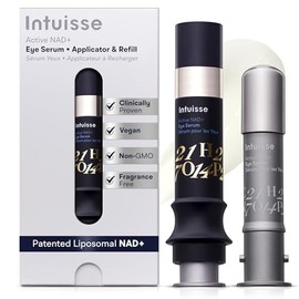 Active NAD+ - Suero para ojos – Ojeras, hinchazón, líneas finas – 5% NAD+, cuatro ácidos hialurónicos y suministro liposomal suizo – Fórmula de elevación y reafirmación – 0.17 onzas líquidas