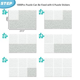 Preserve 4 X 1000 Puzzle Saver Glue Sheets 24 Pack - Quick Stick Adhesive for Puzzles, Easy Application, Mess-Free Framing, Compatible with Puzzle Frames​