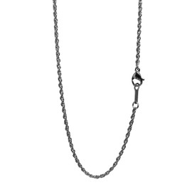 Shinjuku Gin no Kura Double Azuki Chain, Length 15.7 - 23.6 inches (40 - 60 cm), Width 0.07 inches (1.7 mm), Titanium Necklace, Necklace, Chain, Women's, Men's, Popular, Simple, Titanium