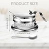 Stainless Steel Salt Cellar with Spoon & Lid, Heavy Duty