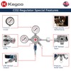 Kegco KC LH-542 Premium Pro Series Dual Gauge Co2 Draft