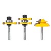 MNA Tongue and Groove Router Bits Set & 45 Degree