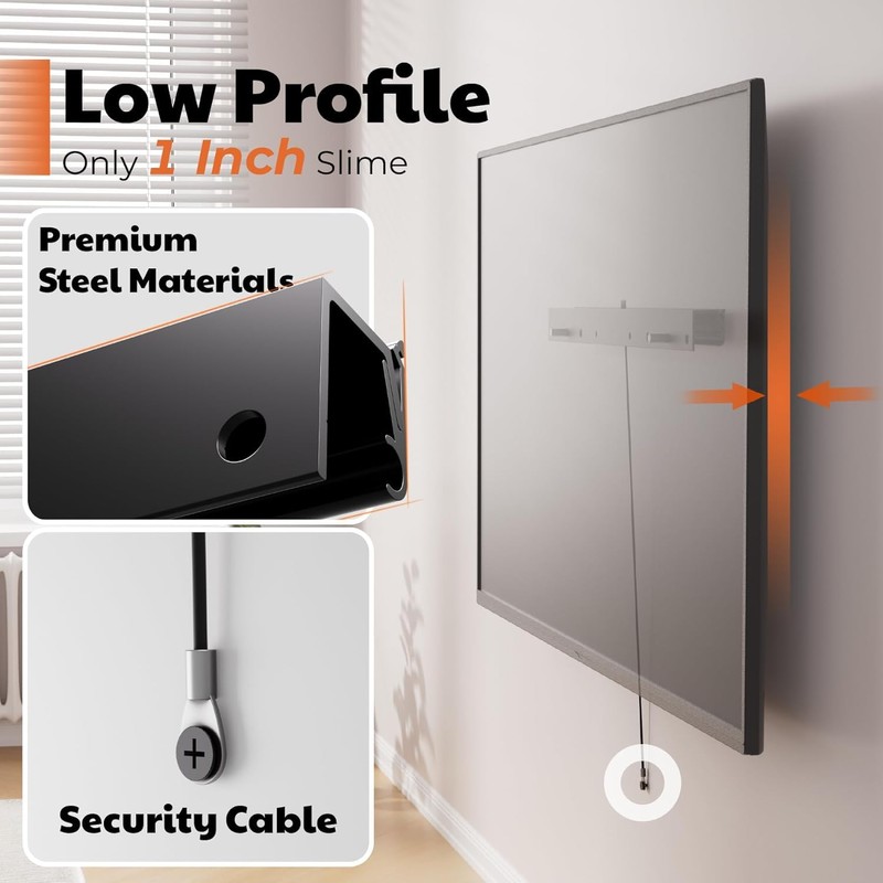 AENTGIU Studless TV Wall Mount, Heavy Duty Drywall TV Bracket