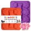 SAGOOITS 2 Pack Puppy Dog Paw and Bone Shaped 2