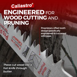 9-Inch Wood Pruning Saw Blades for Reciprocating/Sawzall Saws - 5 Pack - Caliastro