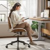 YaFiti Home Office Chair with Wheels, Armless Office Desk Chair