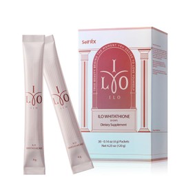 ILO Whitathione – Glutathione + White Tomato Antioxidant Powder with Vitamin C & E | Daily Glow Support | 30 Convenient Stick Packs