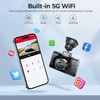 LINGDU LD02 5K 5G WiFi Dash Cam with Free 64GB