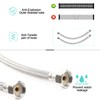 Pair of Flexible Pipes for Bathroom/Kitchen/Toilet Taps British Standard Pipe