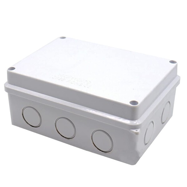 Electrical Junction Box, SENRISE IP55 Weatherproof Electrical Enclosure Project Instrument Case, Reserved Hole Project Box (1Pcs - 150 x 110 x 70mm)