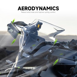 RUNNING PANTHER Windshield Deflectors for Yamaha MT-09 MT09 MT 09 mt09 2024, Motorcycle Acrylic Touring Sports Front Fairing Bracket Windscreen Wind Protector Visor Accessories (Smoky Set)