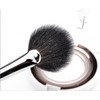 Professional Makeup Fan Brush for Highlighter， Blush， Peel Masks, Black