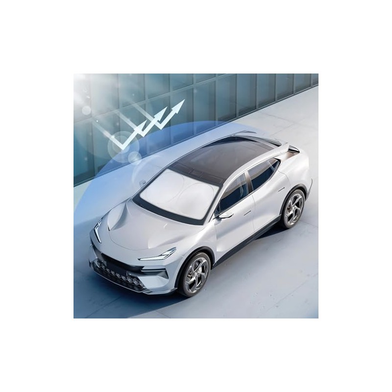 Magnelex Parasol de parabrisas, reflector de calor para coche ,