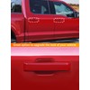 Savadicar 4-Piece Red Door Handle Cover Trim Set for 2021-Present