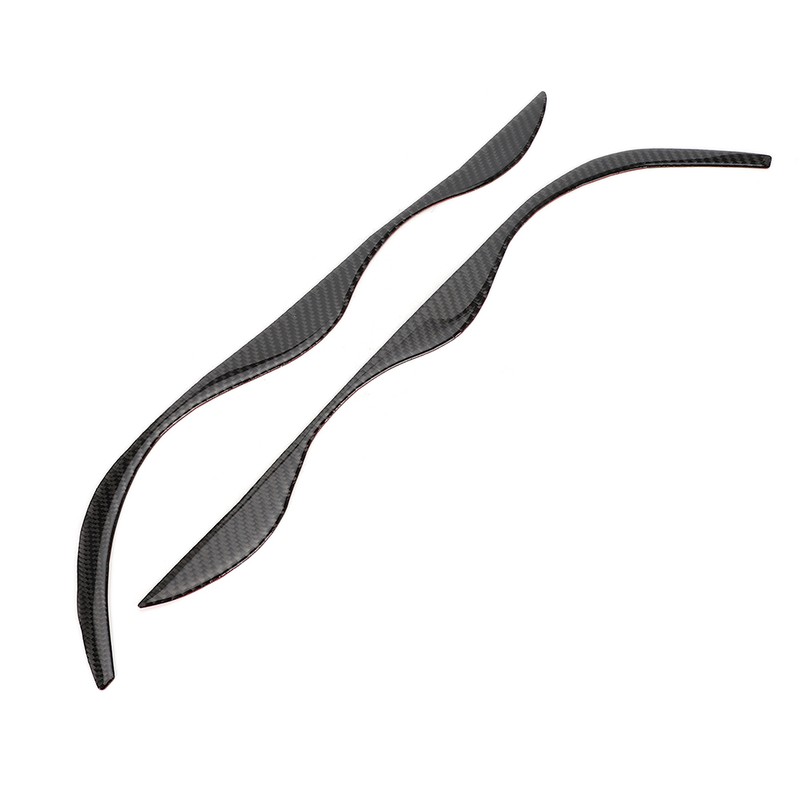 Carbon Fiber Headlight Eyebrows Trim Sticker Fits for E46 323i