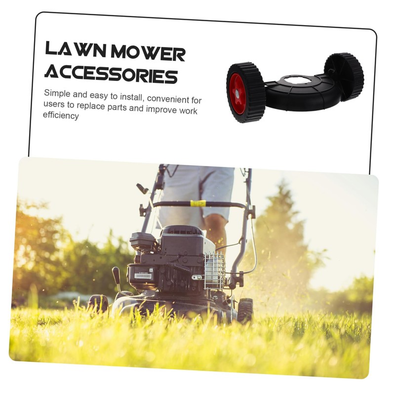 CAXUSD 1 Set Universal Caster Wheels for Lawn Mower Replacement