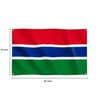 Runesol The Gambia Flag, 91x152cm, 3ft x 5ft, 4 Grommets,