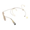 Beige Double Earhook Headset Microphone w/ 4 pin Mini XLR