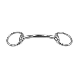 Equine Smile ES0095 Olive Head Bar Bit Stainless Steel Pony to Full Size Ring Diameter 55 mm Bit Thickness 13 mm (14.5 cm)