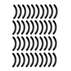 40Pcs Black Eyelash Curler Pads Fine Workmanship Smooth Surface Heavy-Duty Eyelash Curler Refill Replace Pads for Girl Replacement Pads，Eye，Eyelash Curlers