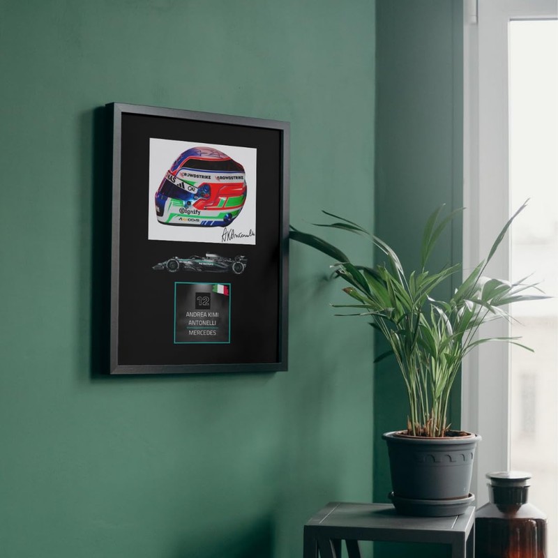 Lap Legends Kimi Antonelli 2025 Framed Display Gift with Reproduced