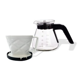 Prepara Coffee Pour Over, 5 Cup, White