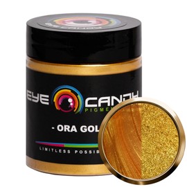 Eye Candy Premium Mica Powder Pigment “Ora Gold” (25g) Multipurpose DIY Arts and Crafts Additive | Natural Bath Bombs, Paint, Soap, Nail Polish, Lip Balm (Ora Gold, 25G)