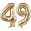 Globo con números de oro claro (número 49)