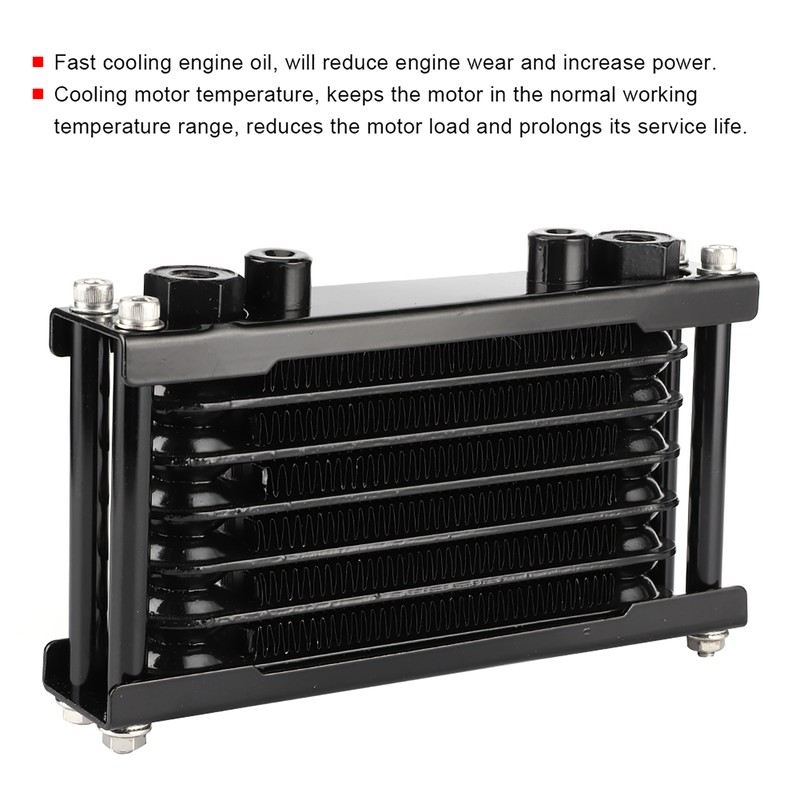 Engine Oil Cooler Universal Cooling Radiator Fit for Monkey Car