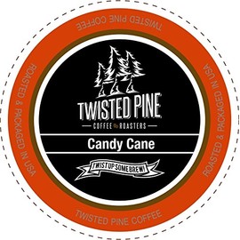 Twisted Pine Coffee Candy Cane, Flavored Coffee, Single-Serve Cups for Keurig K-Cup Brewers, 12 Count