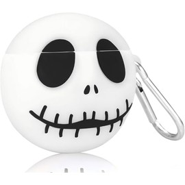 USTIYA Funda para AirPods Pro Case Silicona Cartoon Lindo Blanca Calavera Night Glow                                                                  