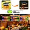 4x4 Solar Post Cap Lights,13 Lighting Modes 8 LED Post