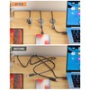 6 Pack Magnetic Cable Clips, Adjustable Cord Holder for Under