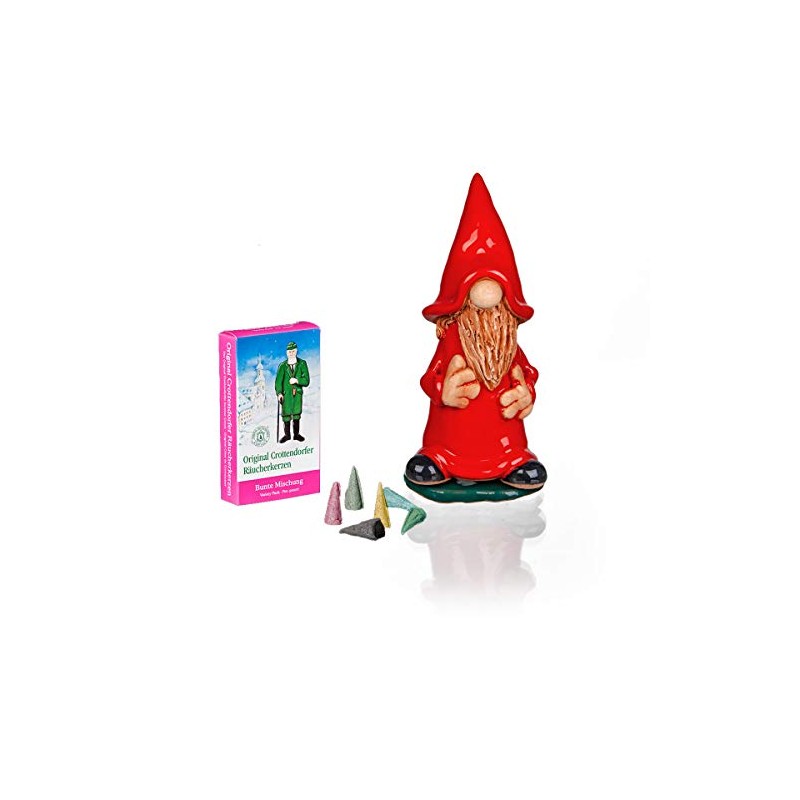 Crottendorfer Incense Cones Ceramic Incense Figure Red in Gift Box