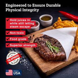 Meat Hugger White Kraft Butcher Paper Roll for Smoker - Unwaxed & Uncoated - 18 Inch by 175 Feet