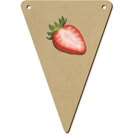 Azeeda 5 x 140mm 'Geschnittene Erdbeere' Wimpelkette/Girlande (BN00090143)