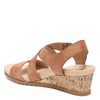 LifeStride Womens Sincere Wedge Sandal, Tan, 7 Wide US