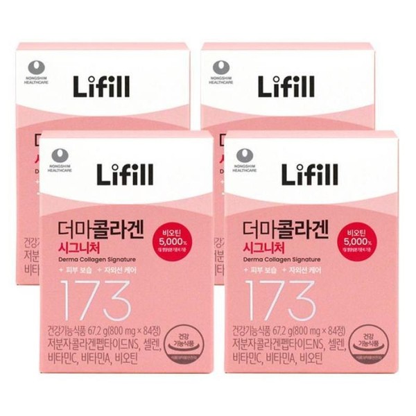 Lifefill Derma Collagen Signature 800mgX84 TabletsX4 / 라이필 더마 콜라겐