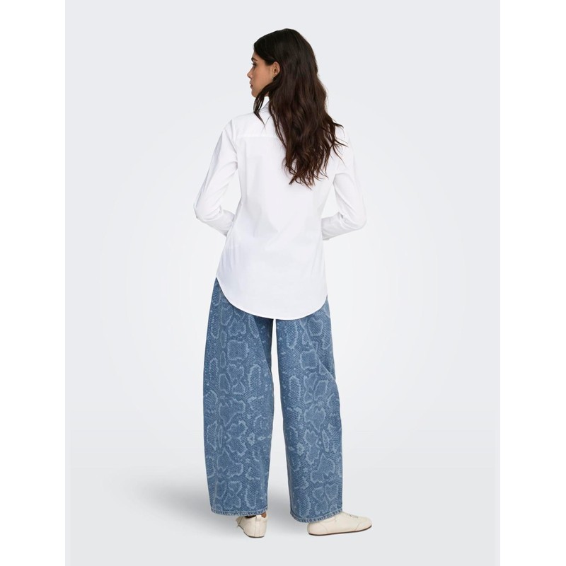 Jdy Damen Jdymio L/S Shirt Wvn Noos White 44