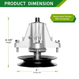 JSXDNWYJ 918-06981 918 06981 91806981 Spindle Assembly - Compatible with Cub Ca det Troy Bi lt xt1 lt50 XT1-LT50, XT2-LX50, Troy-Bilt TB2350 Tractors(1pack)